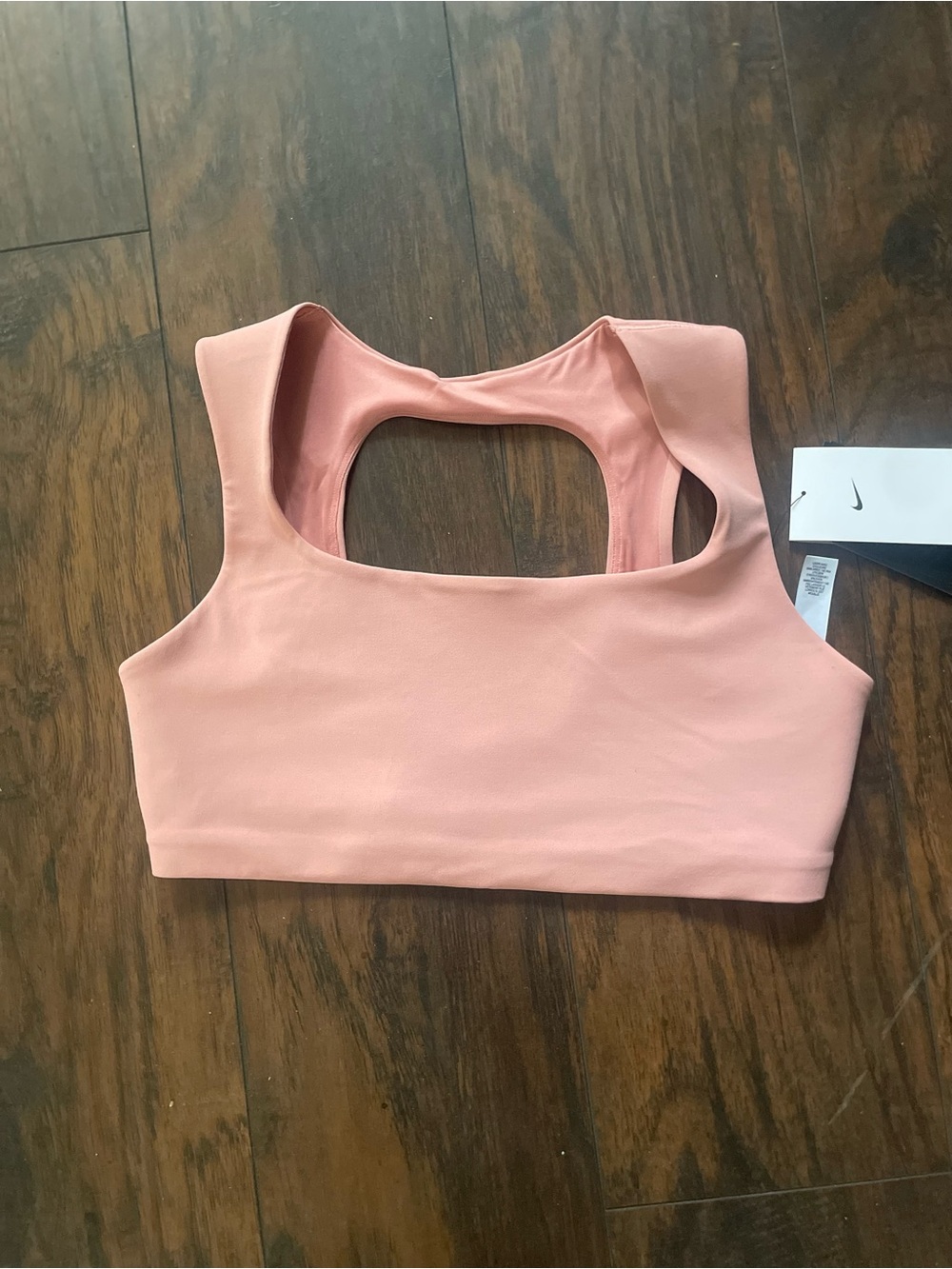 Nike Peach color Racerback Sports Bra with Cutout